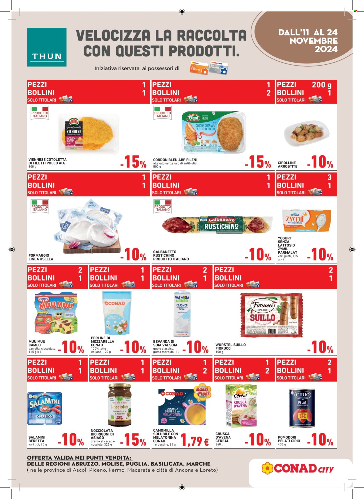 Volantino Conad - 11/11/2024 - 24/11/2024. Pagina 1