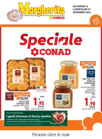 Volantino Margherita Conad - 14/11/2024 - 27/11/2024.