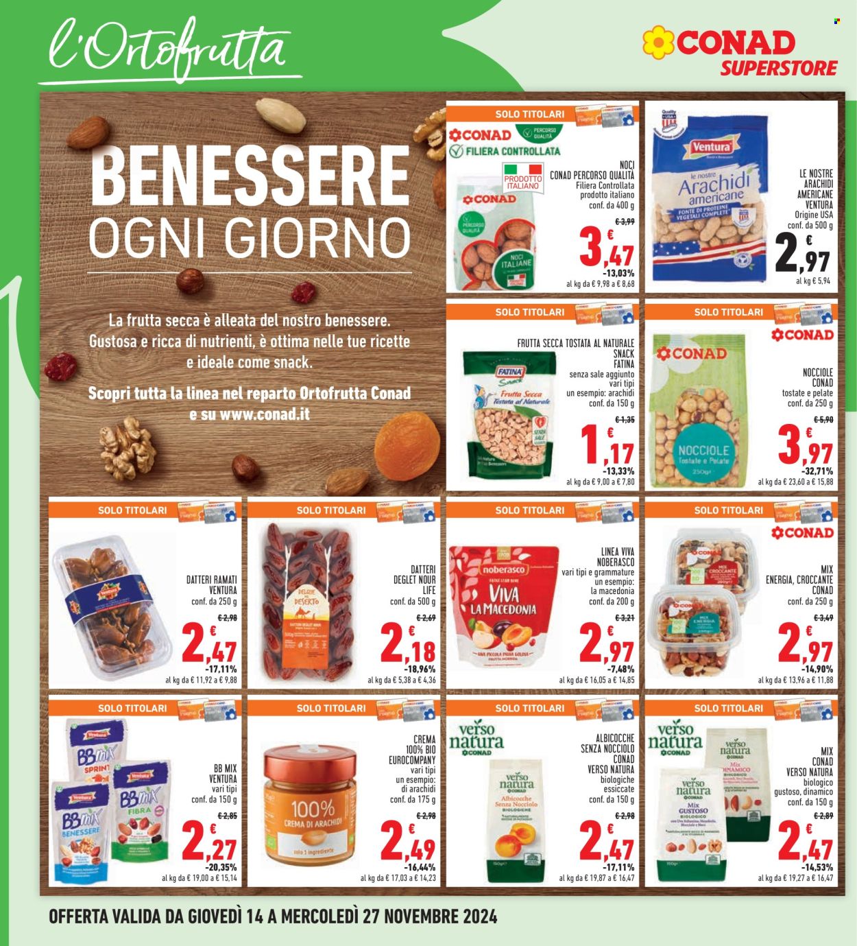 Volantino Conad Superstore - 14/11/2024 - 27/11/2024. Pagina 1