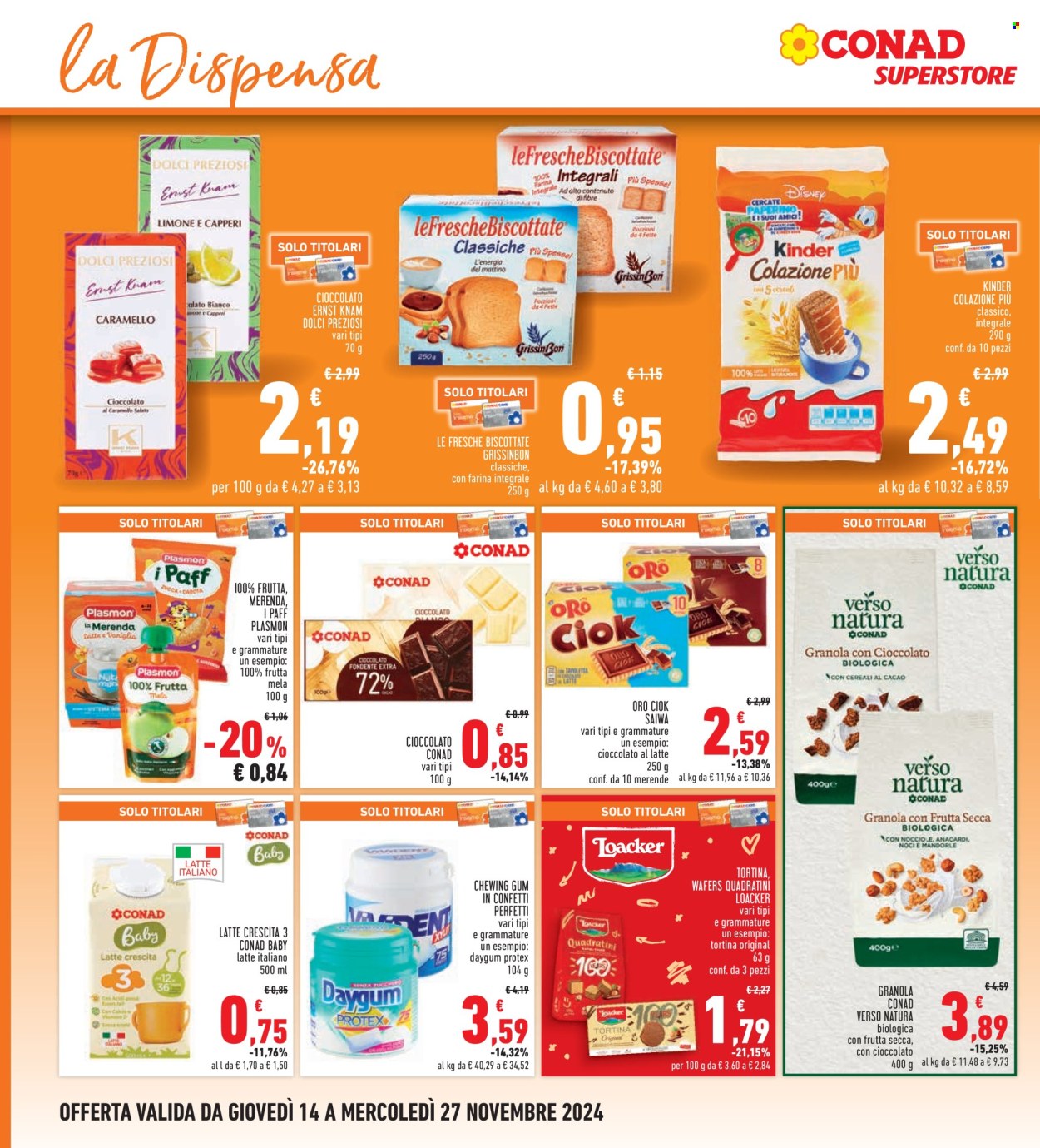 Volantino Conad Superstore - 14/11/2024 - 27/11/2024. Pagina 1