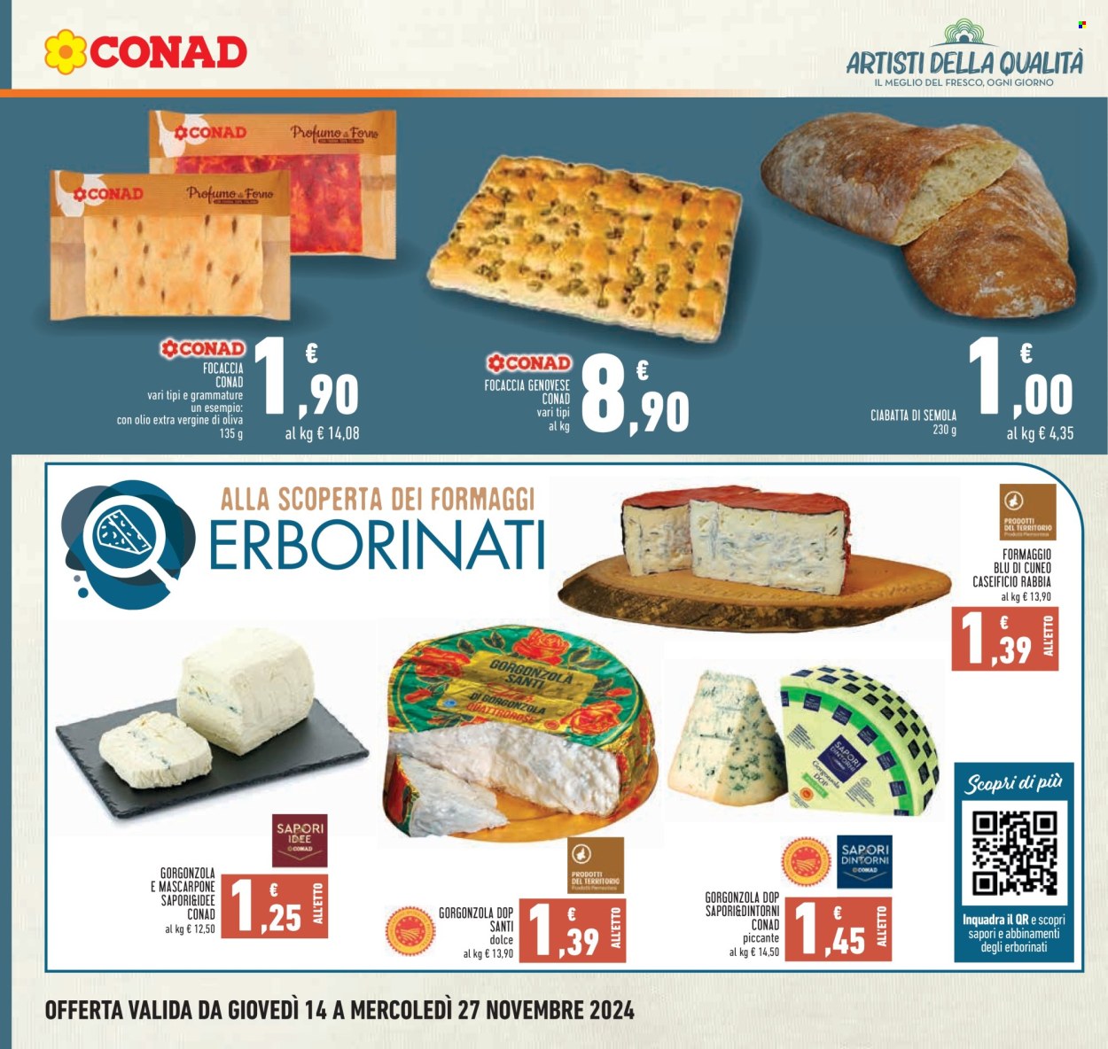 Volantino Conad - 14/11/2024 - 27/11/2024. Pagina 1