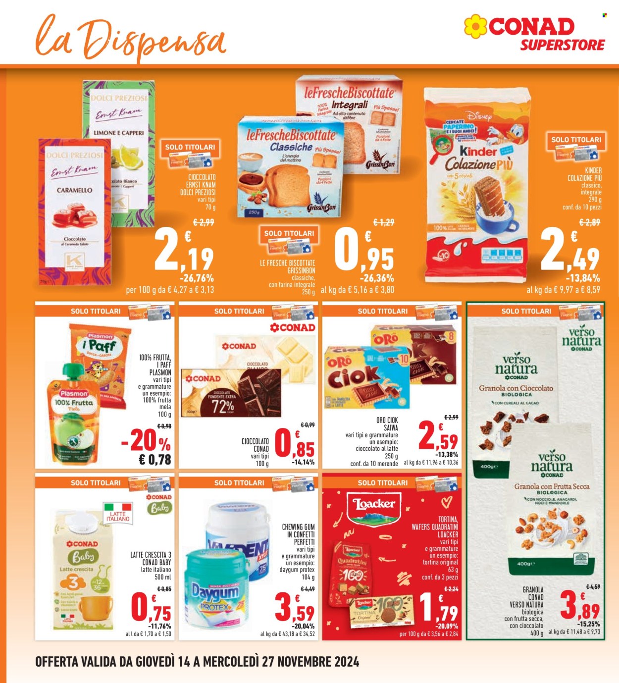 Volantino Conad Superstore - 14/11/2024 - 27/11/2024. Pagina 1