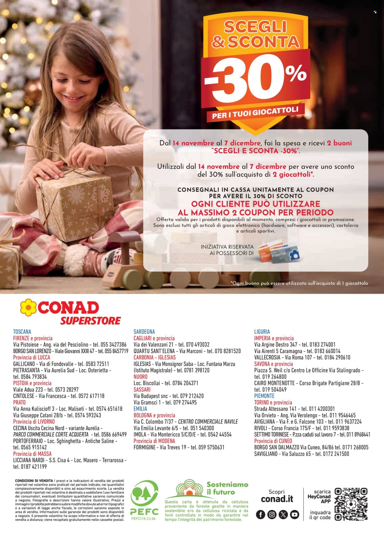 Volantino Conad - 14/11/2024 - 6/1/2025. Pagina 1