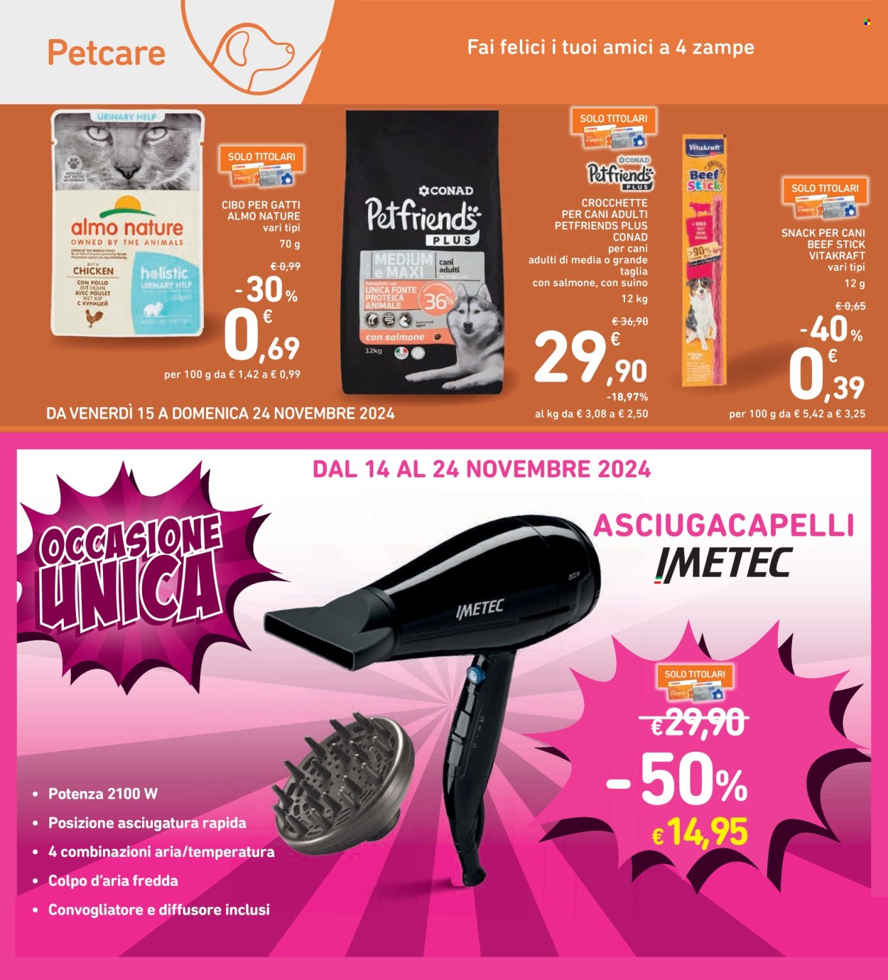 Volantino Spazio Conad - 15/11/2024 - 24/11/2024. Pagina 1