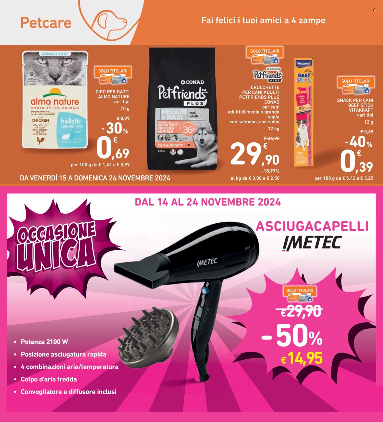 Volantino Spazio Conad - 15/11/2024 - 24/11/2024. Pagina 1