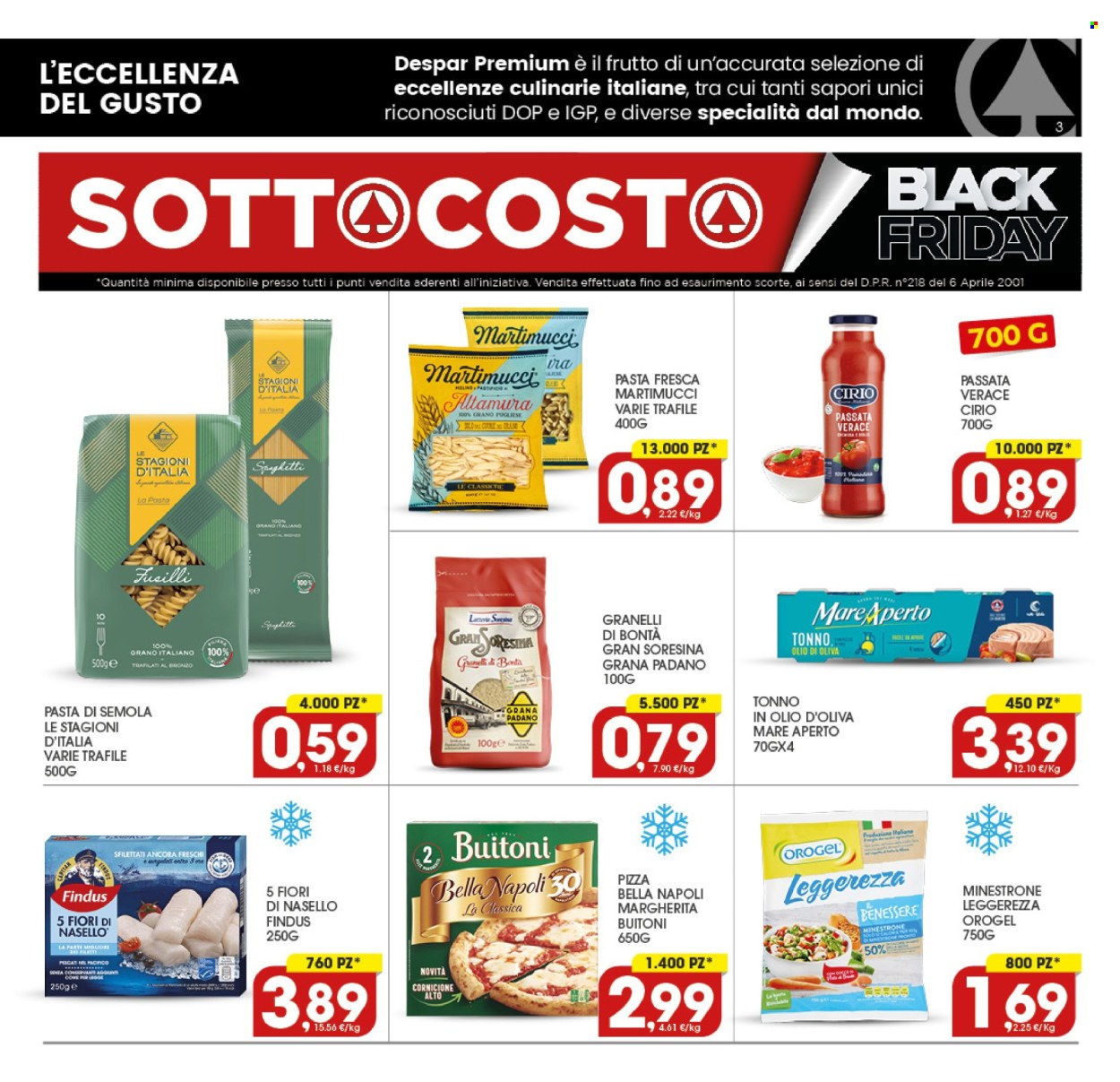 Volantino Eurospar - 18/11/2024 - 27/11/2024. Pagina 1