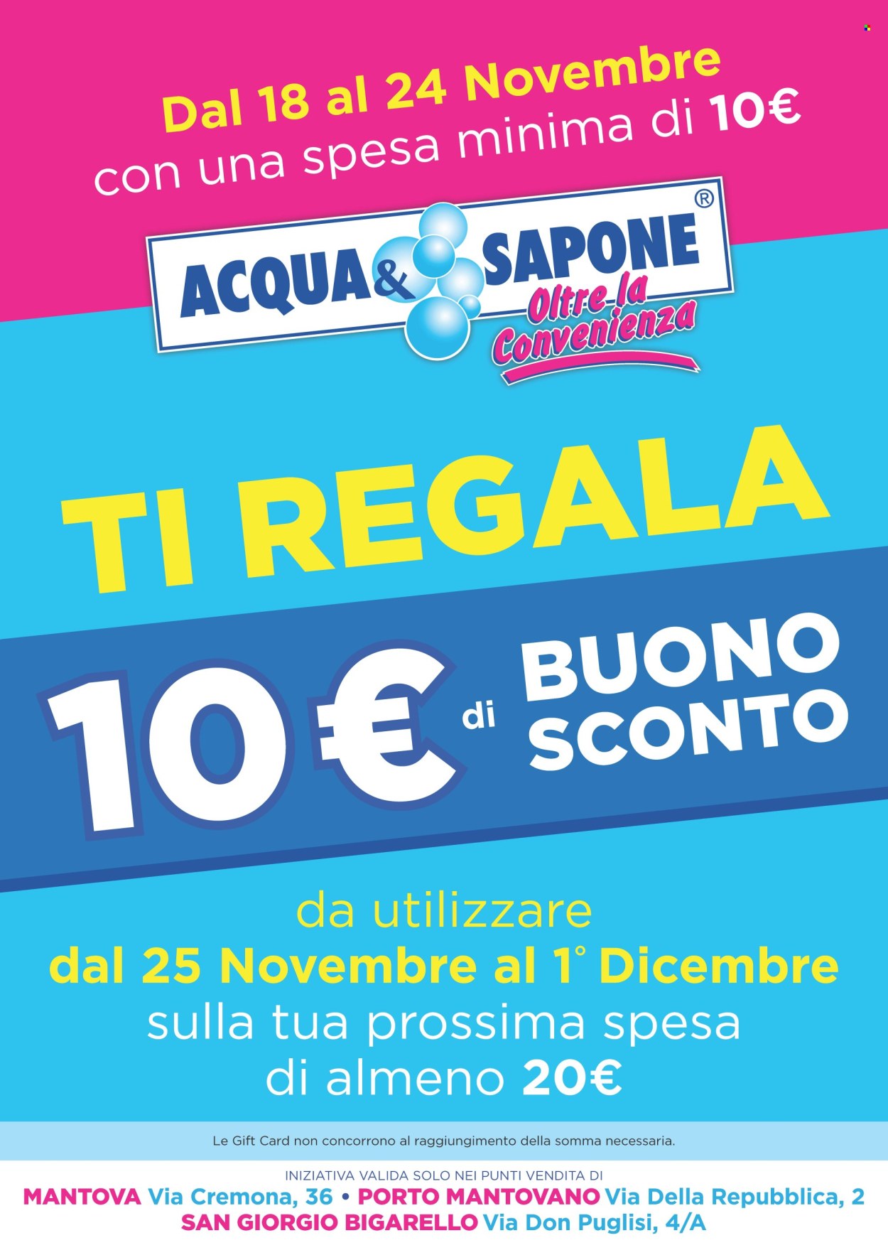 Leták Acqua & Sapone - 18.11.2024 - 24.11.2024. Strana 1