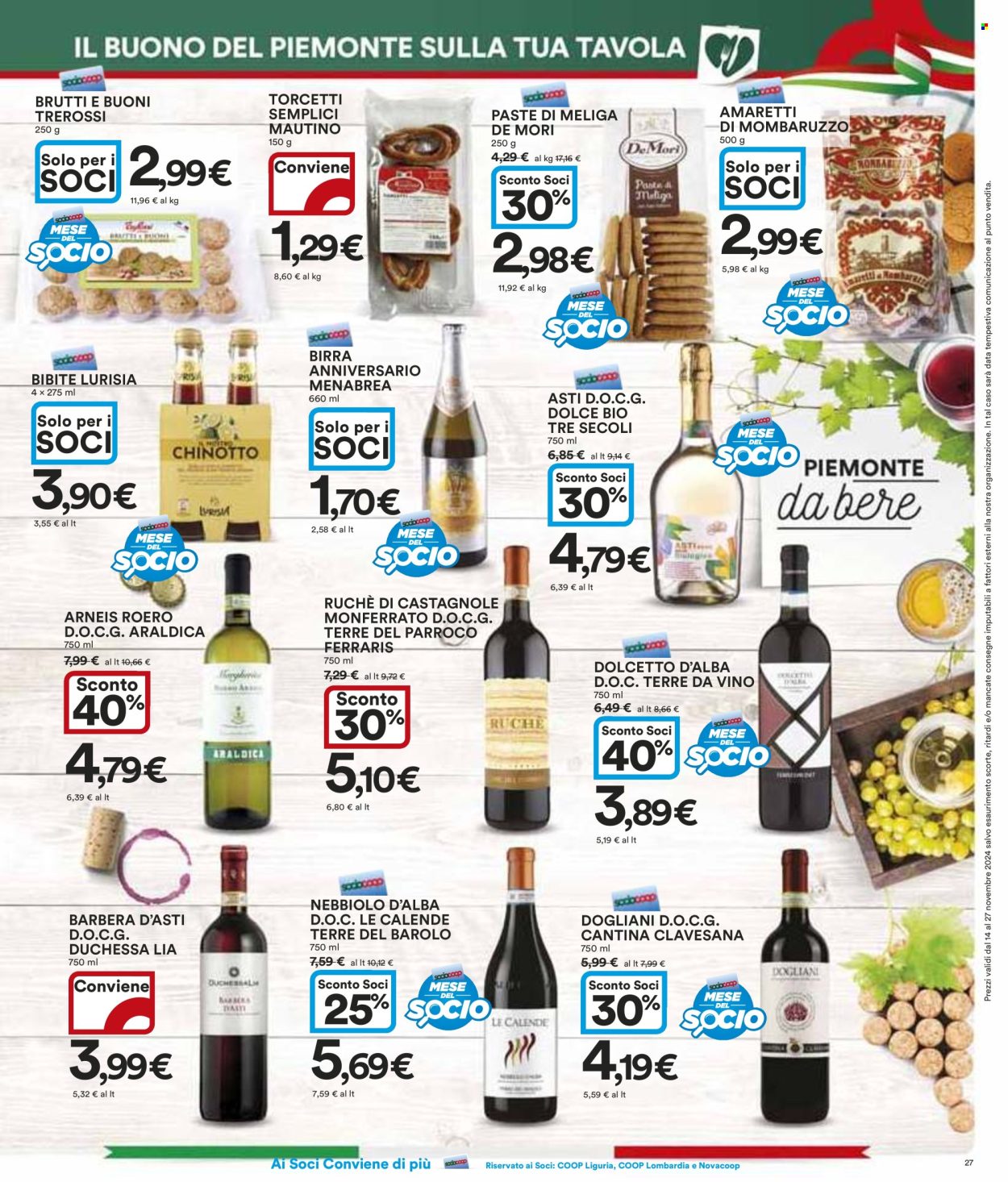 Volantino Coop - 14/11/2024 - 27/11/2024. Pagina 1