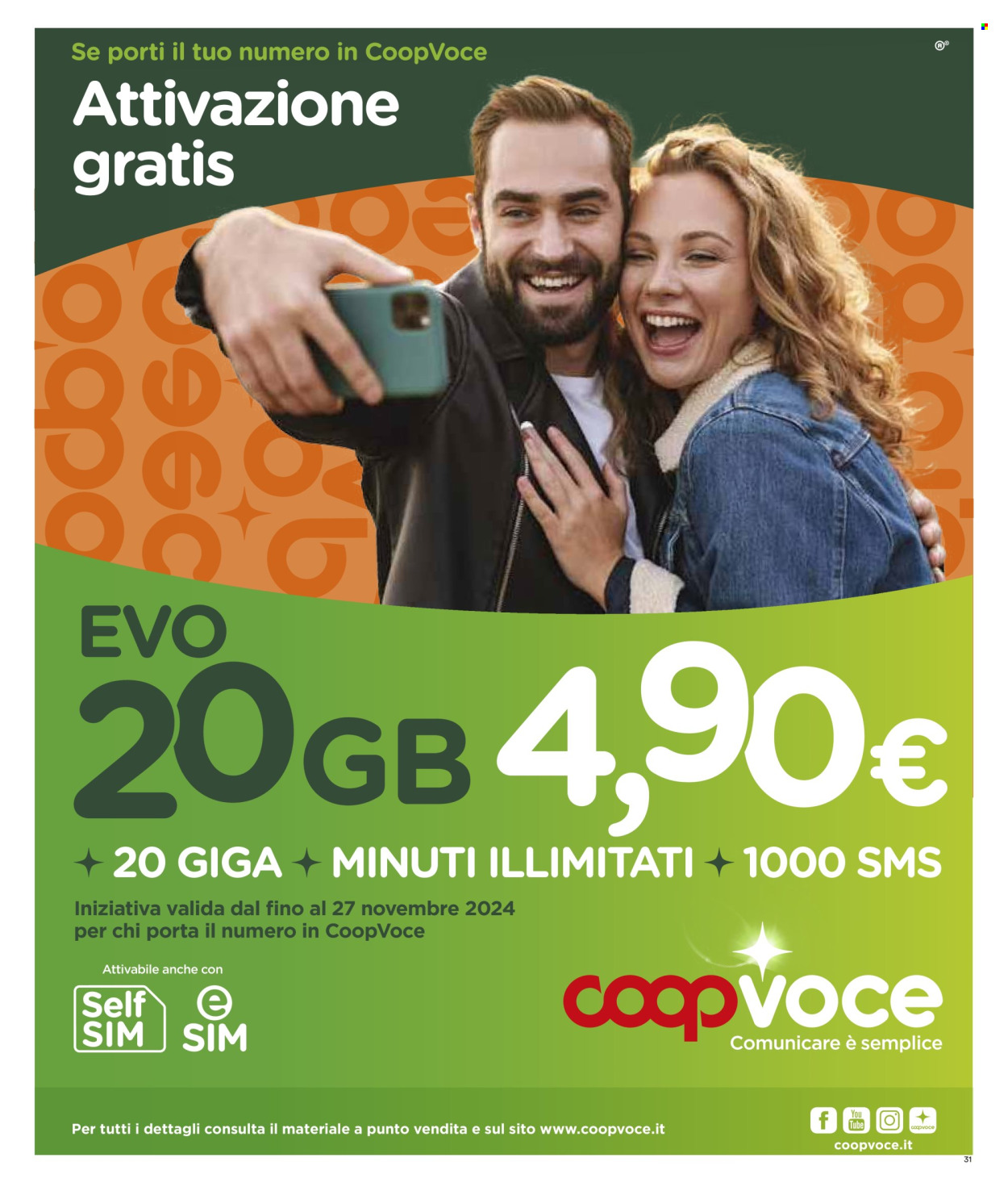 Volantino Coop - 14/11/2024 - 27/11/2024. Pagina 1