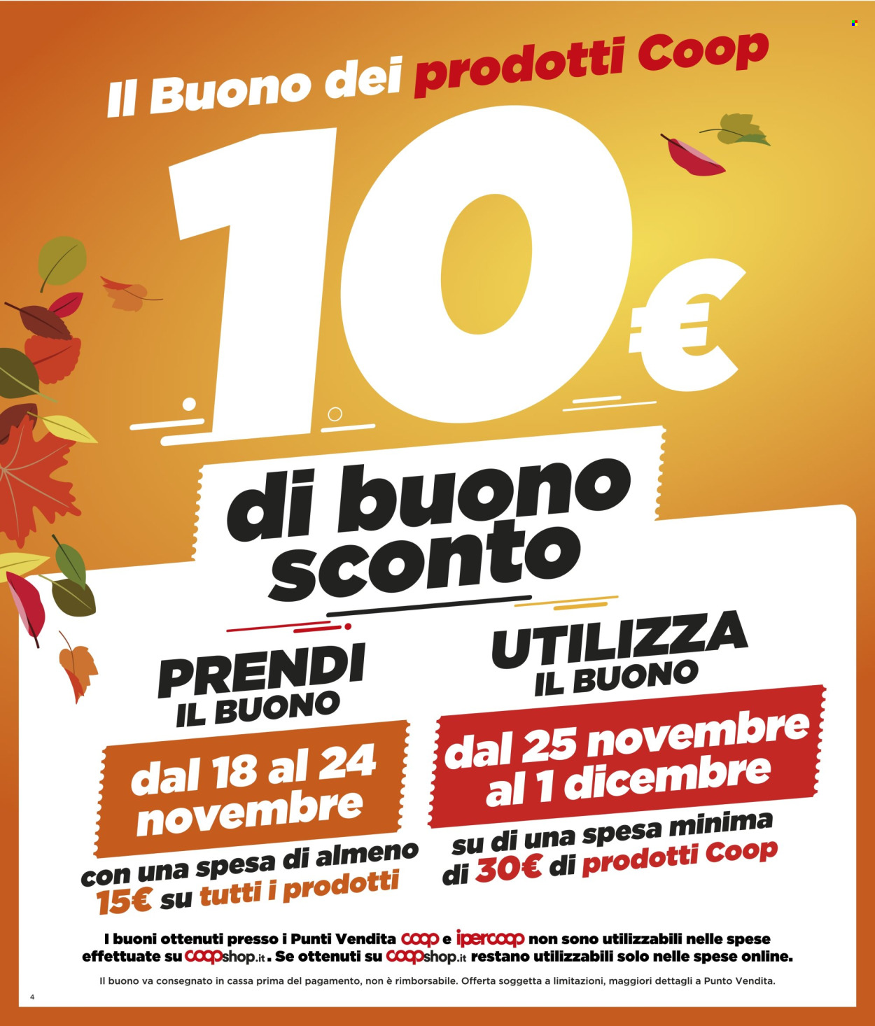 Volantino Coop - 14/11/2024 - 27/11/2024. Pagina 1