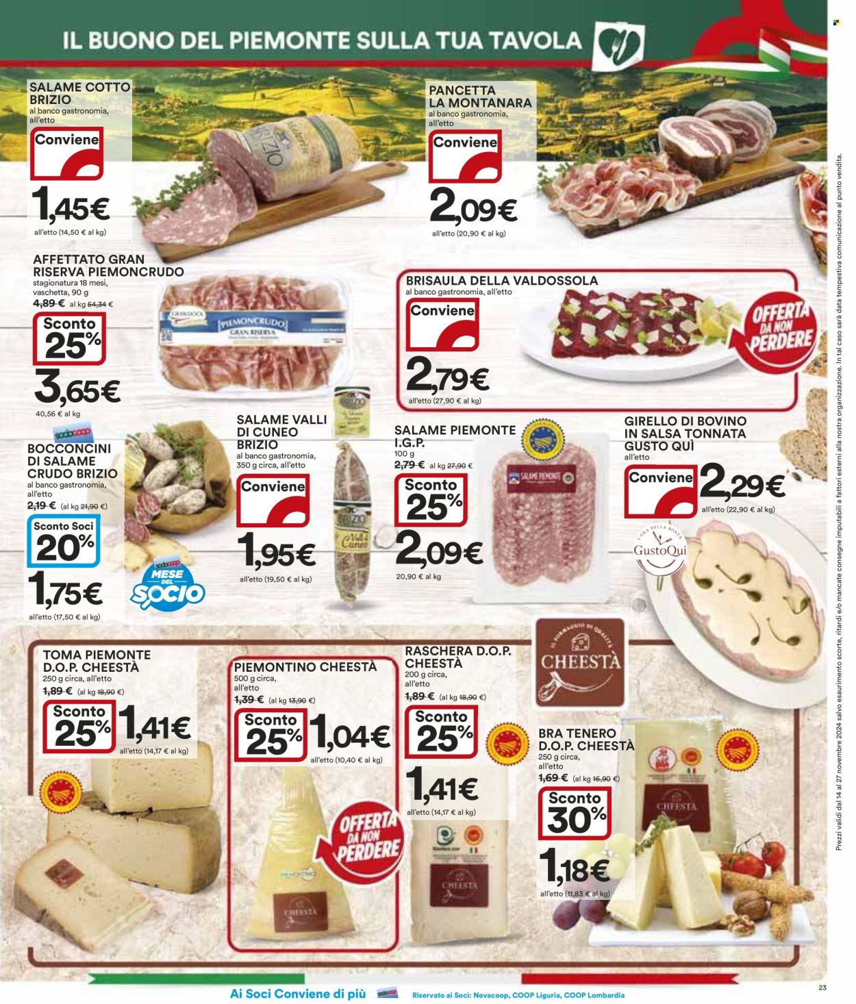 Volantino Coop - 14/11/2024 - 27/11/2024. Pagina 1