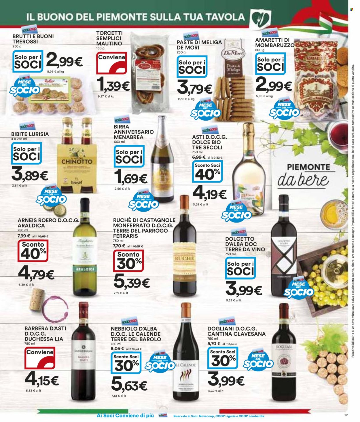 Volantino Coop - 14/11/2024 - 27/11/2024. Pagina 1