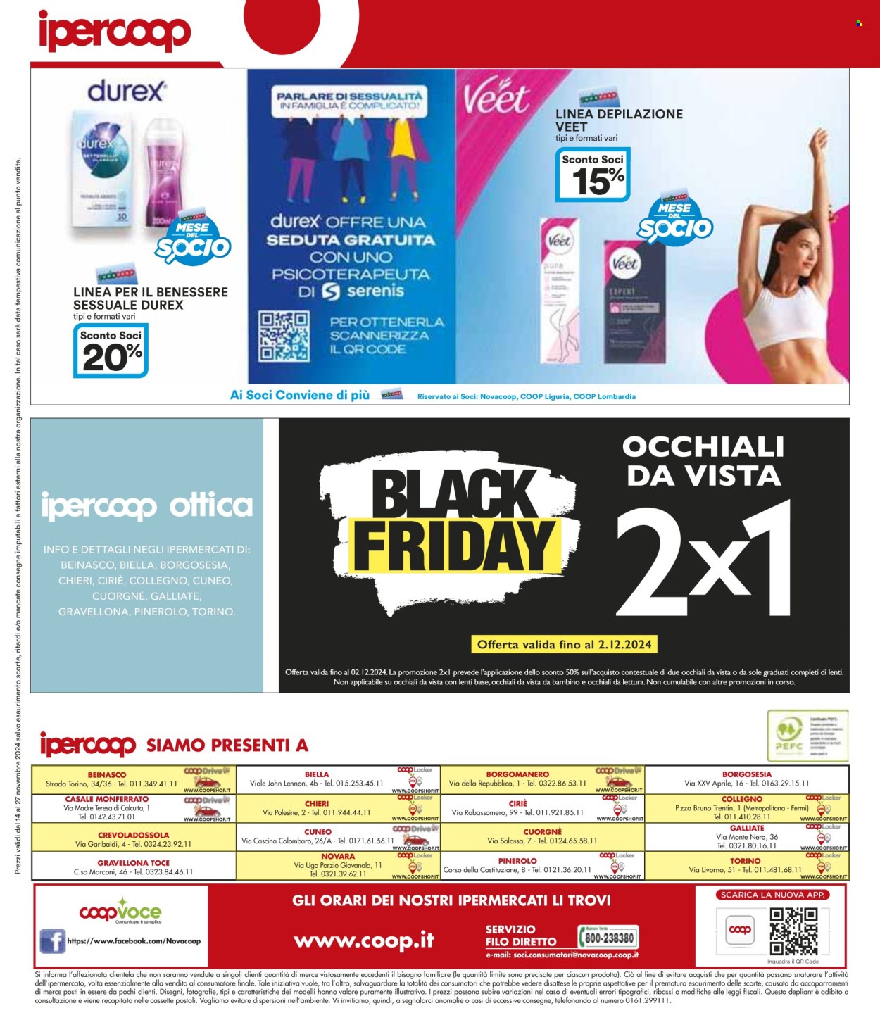 Volantino Coop - 14/11/2024 - 27/11/2024. Pagina 1