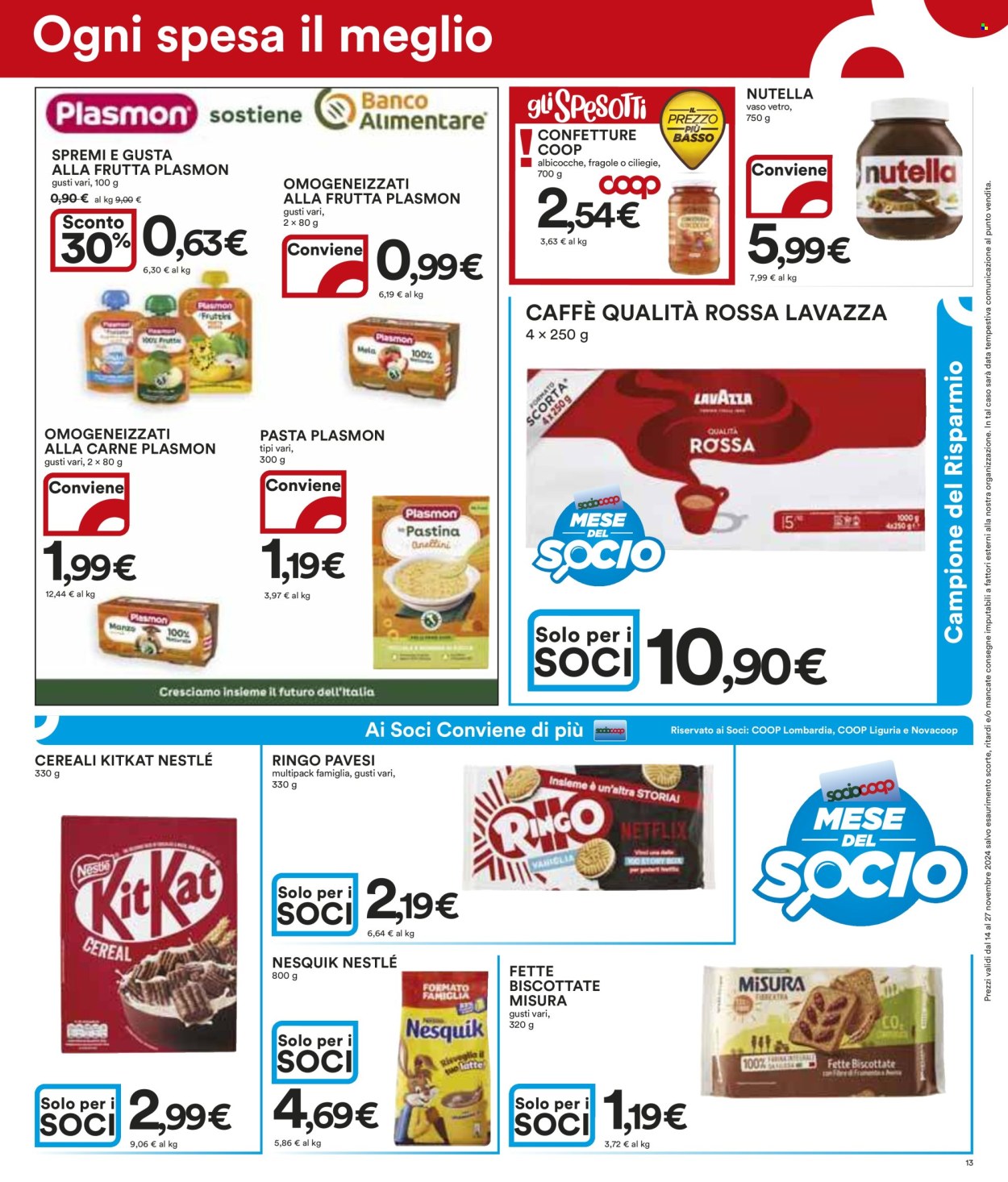 Volantino Coop - 14/11/2024 - 27/11/2024. Pagina 1