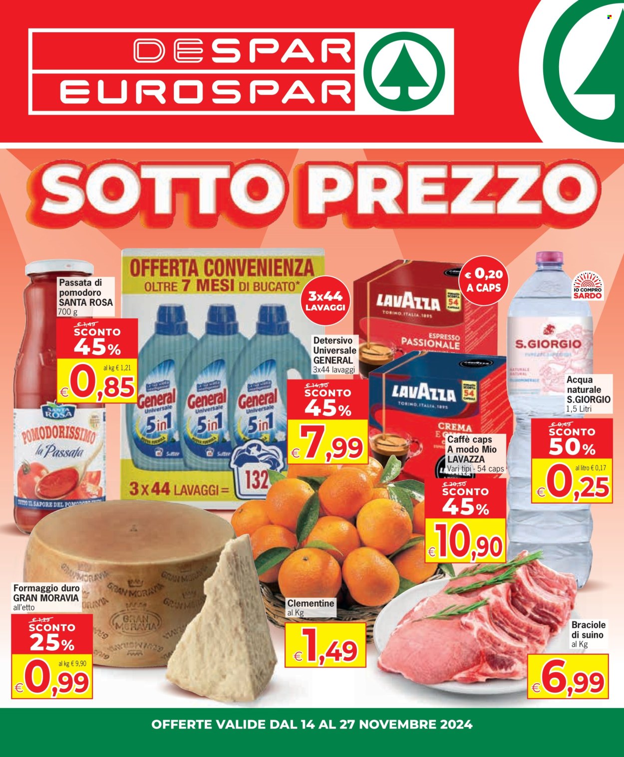 Volantino Eurospar - 14/11/2024 - 27/11/2024. Pagina 1