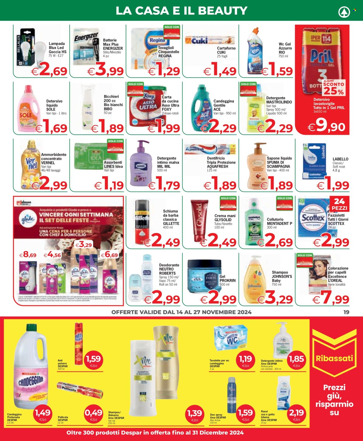 Volantino Eurospar - 14/11/2024 - 27/11/2024. Pagina 1