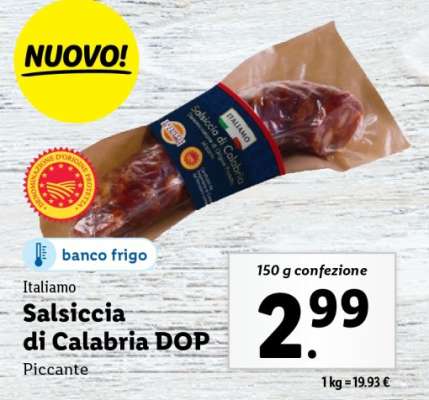 Salsiccia di Calabria DOP