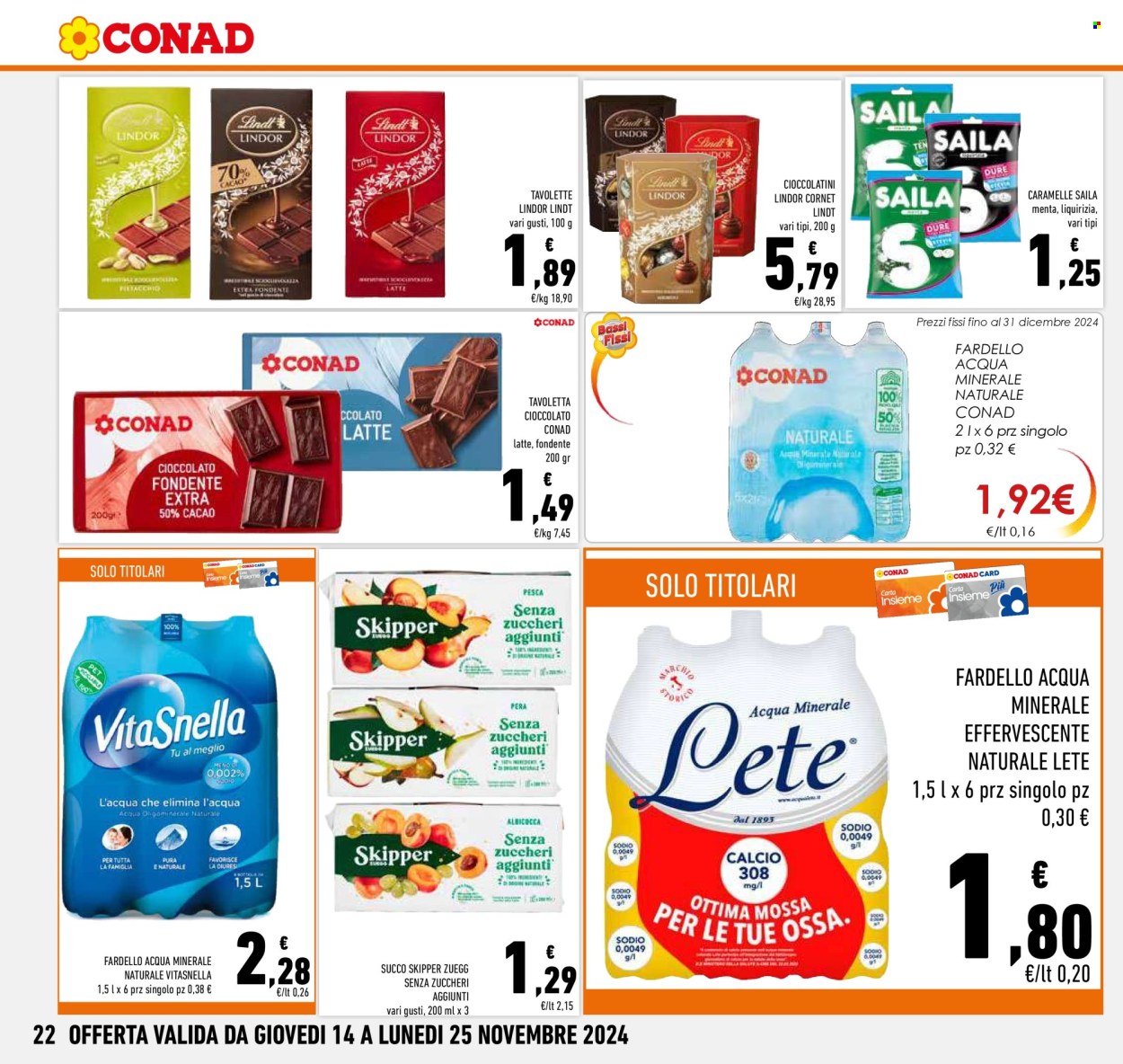 Volantino Conad - 14/11/2024 - 25/11/2024. Pagina 1