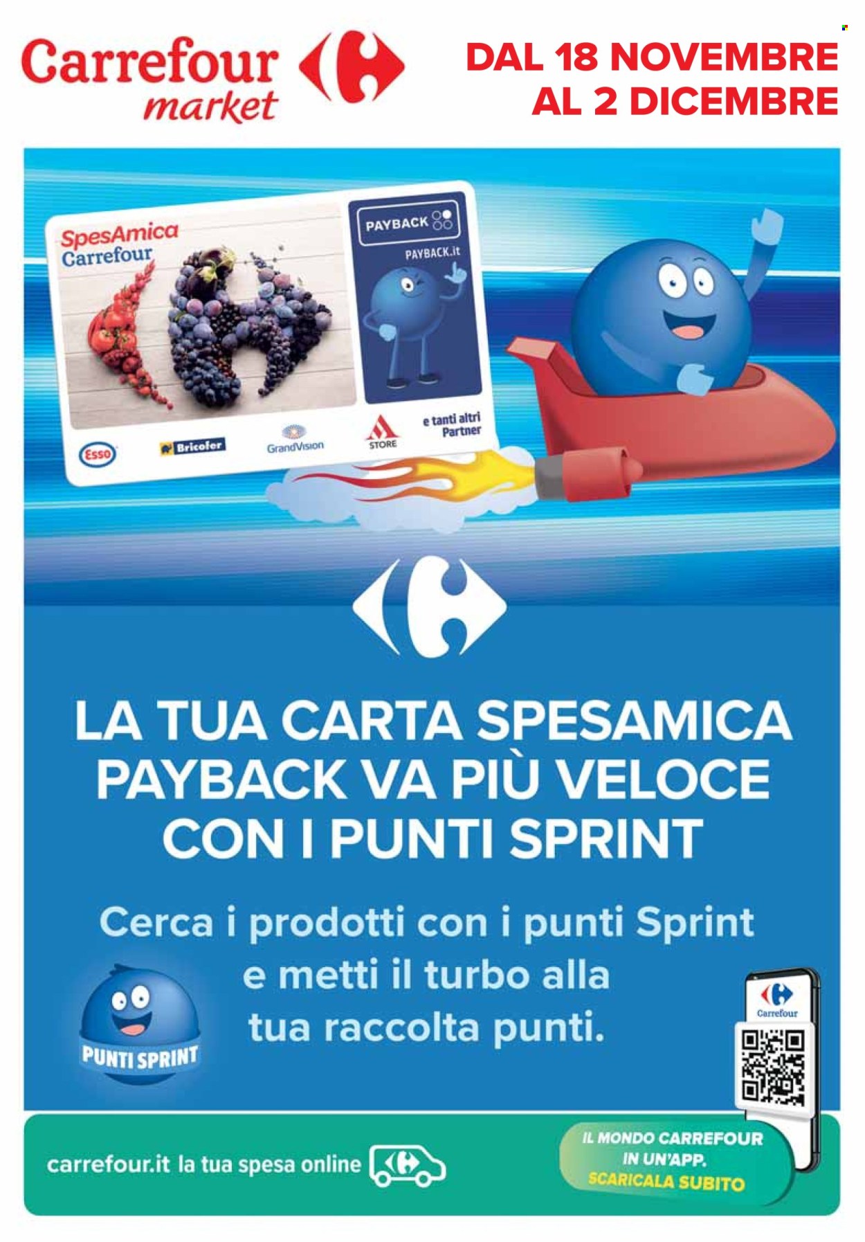 Volantino Carrefour - 18/11/2024 - 2/12/2024. Pagina 1