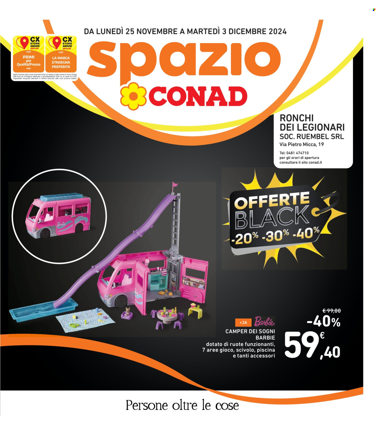 Volantino Spazio Conad - 25/11/2024 - 3/12/2024. Pagina 1