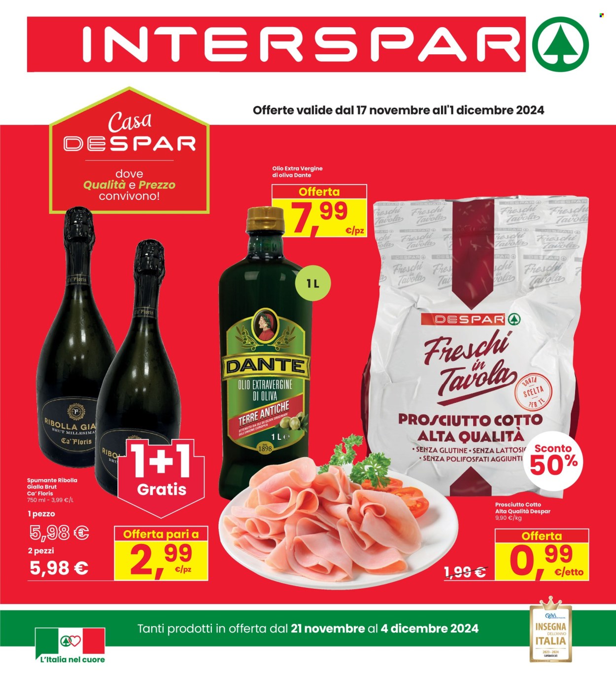 Leták Interspar - 21.11.2024 - 4.12.2024. Strana 1