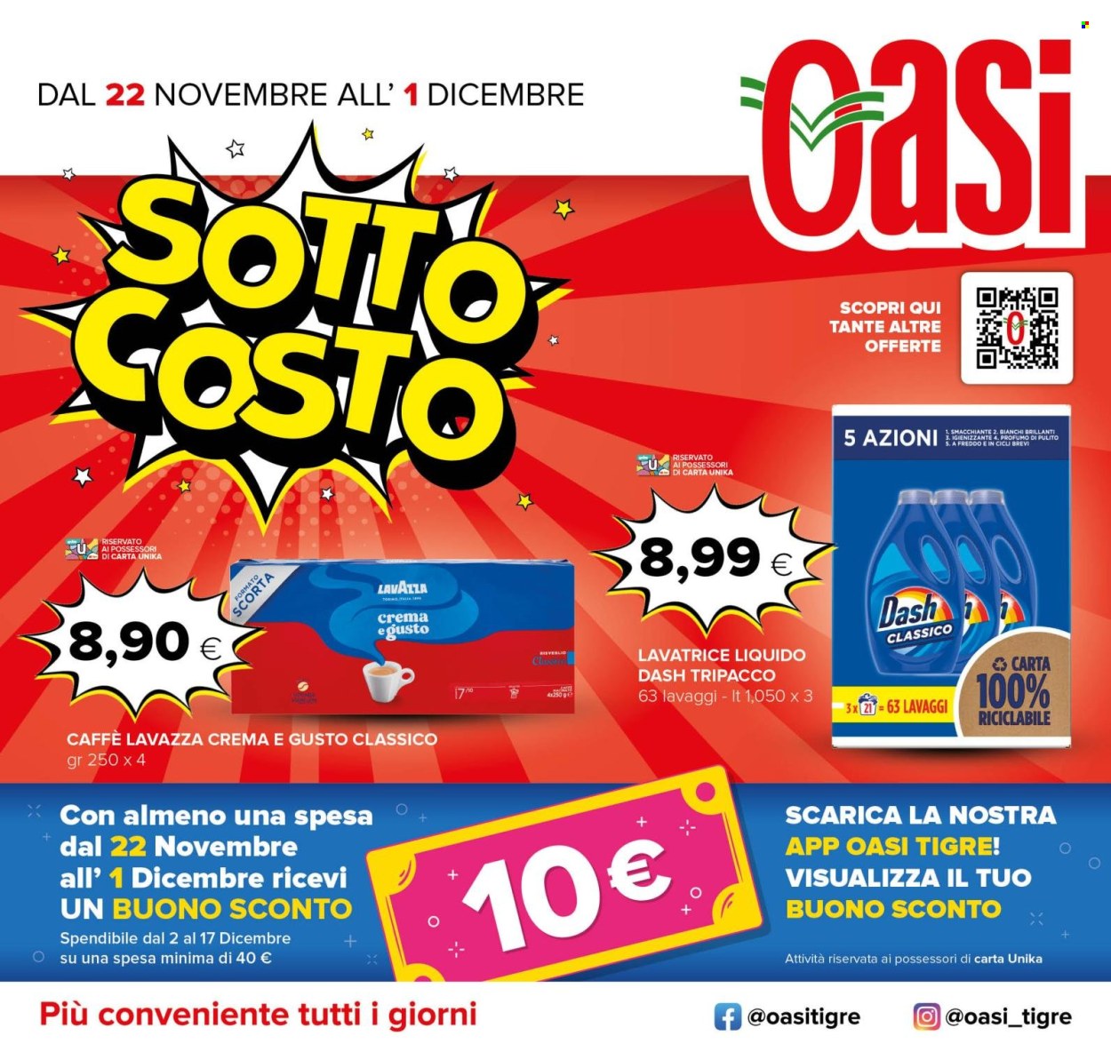 Volantino Oasi - 22/11/2024 - 1/12/2024. Pagina 1