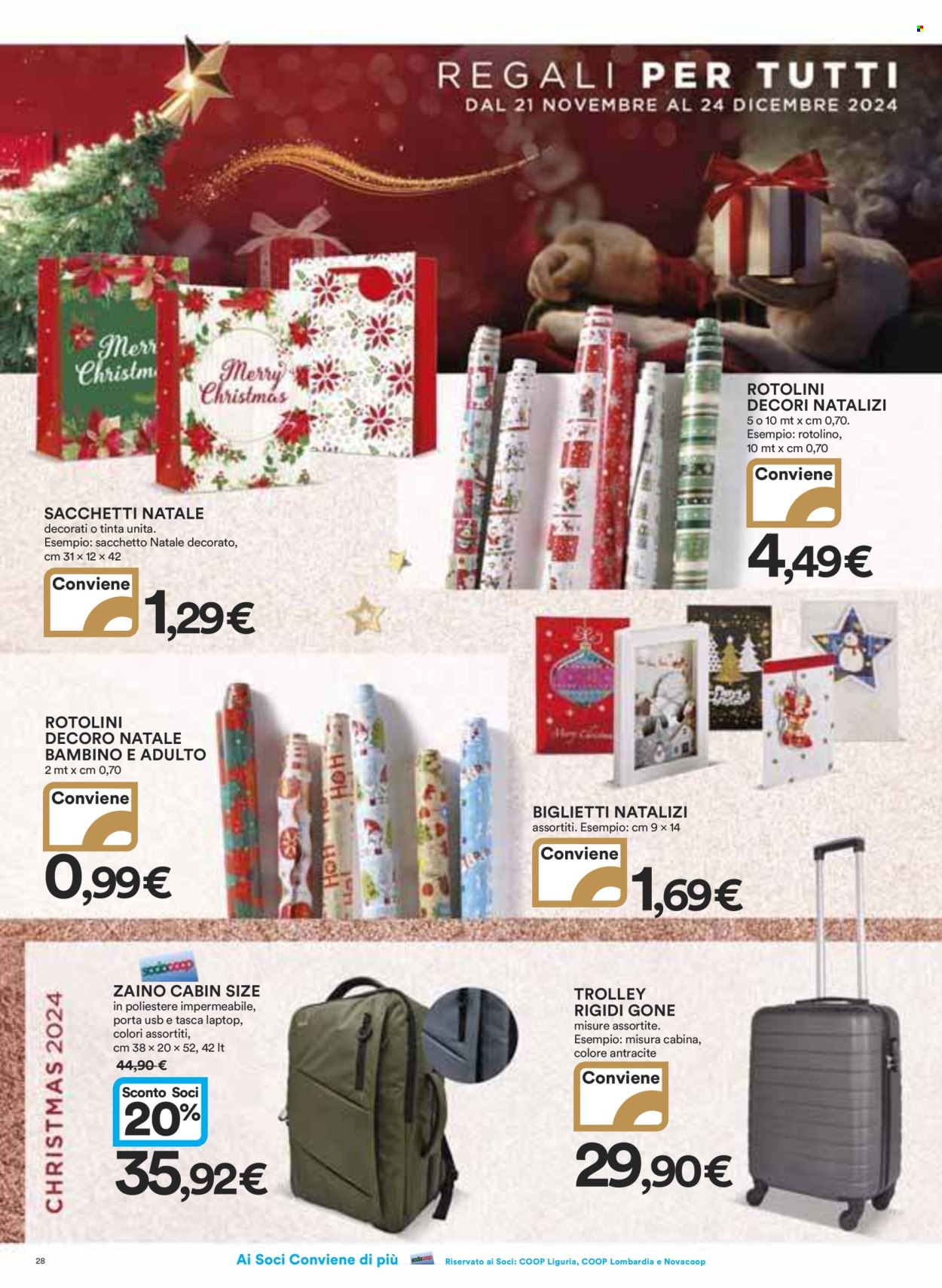 Volantino Coop - 21/11/2024 - 24/12/2024. Pagina 1