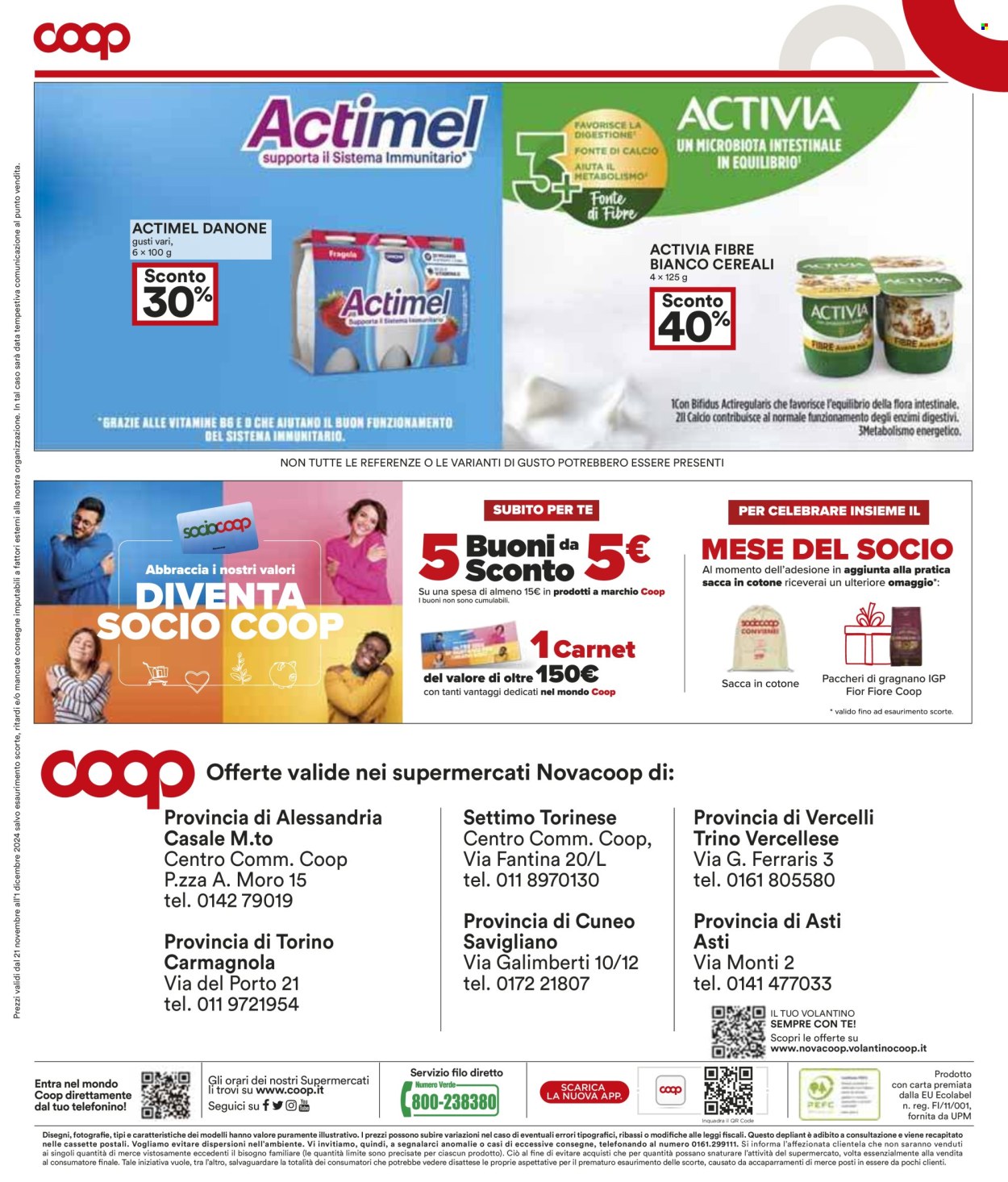 Volantino Coop - 21/11/2024 - 1/12/2024. Pagina 1