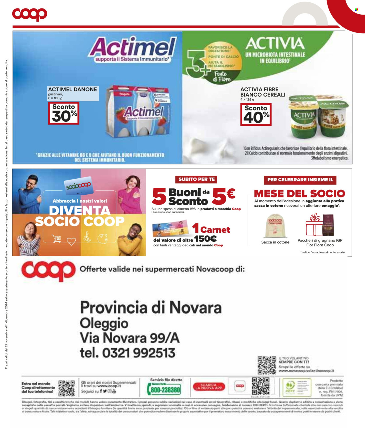 Volantino Coop - 21/11/2024 - 1/12/2024. Pagina 1