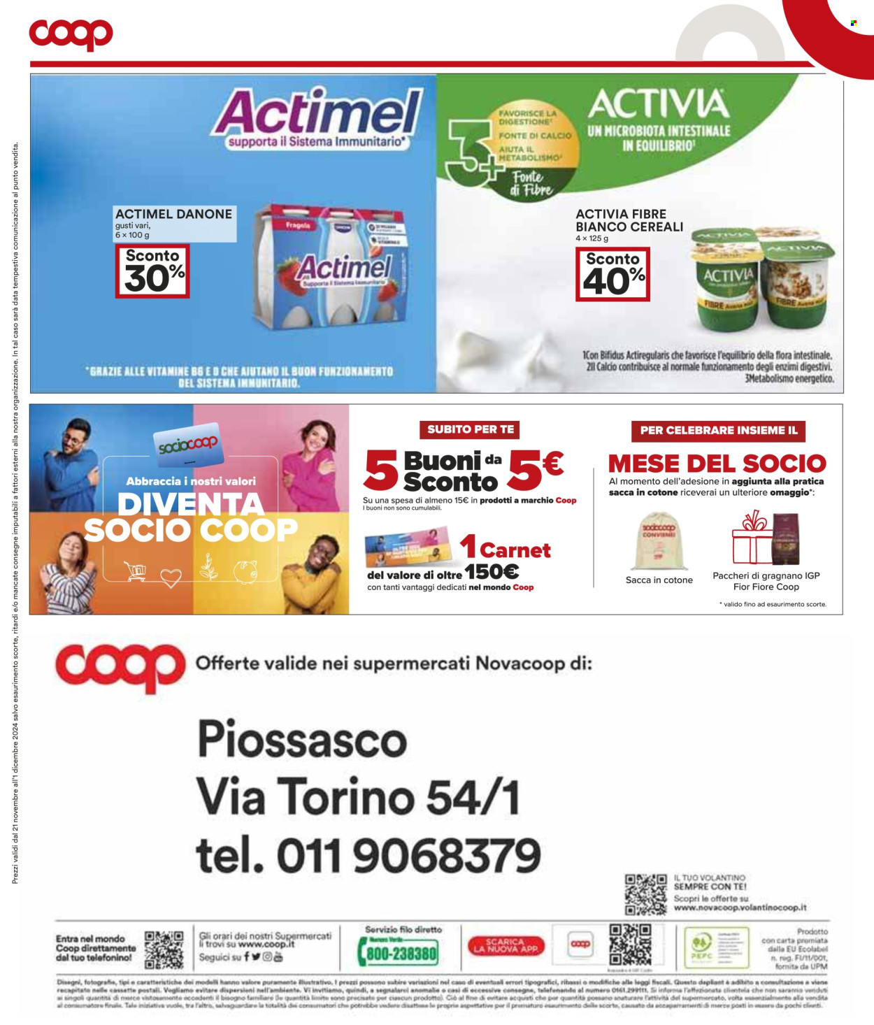 Volantino Coop - 21/11/2024 - 1/12/2024. Pagina 1