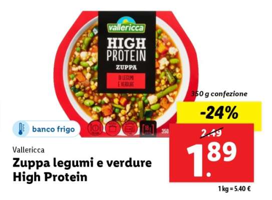 Zuppa legumi e verdure High Protein