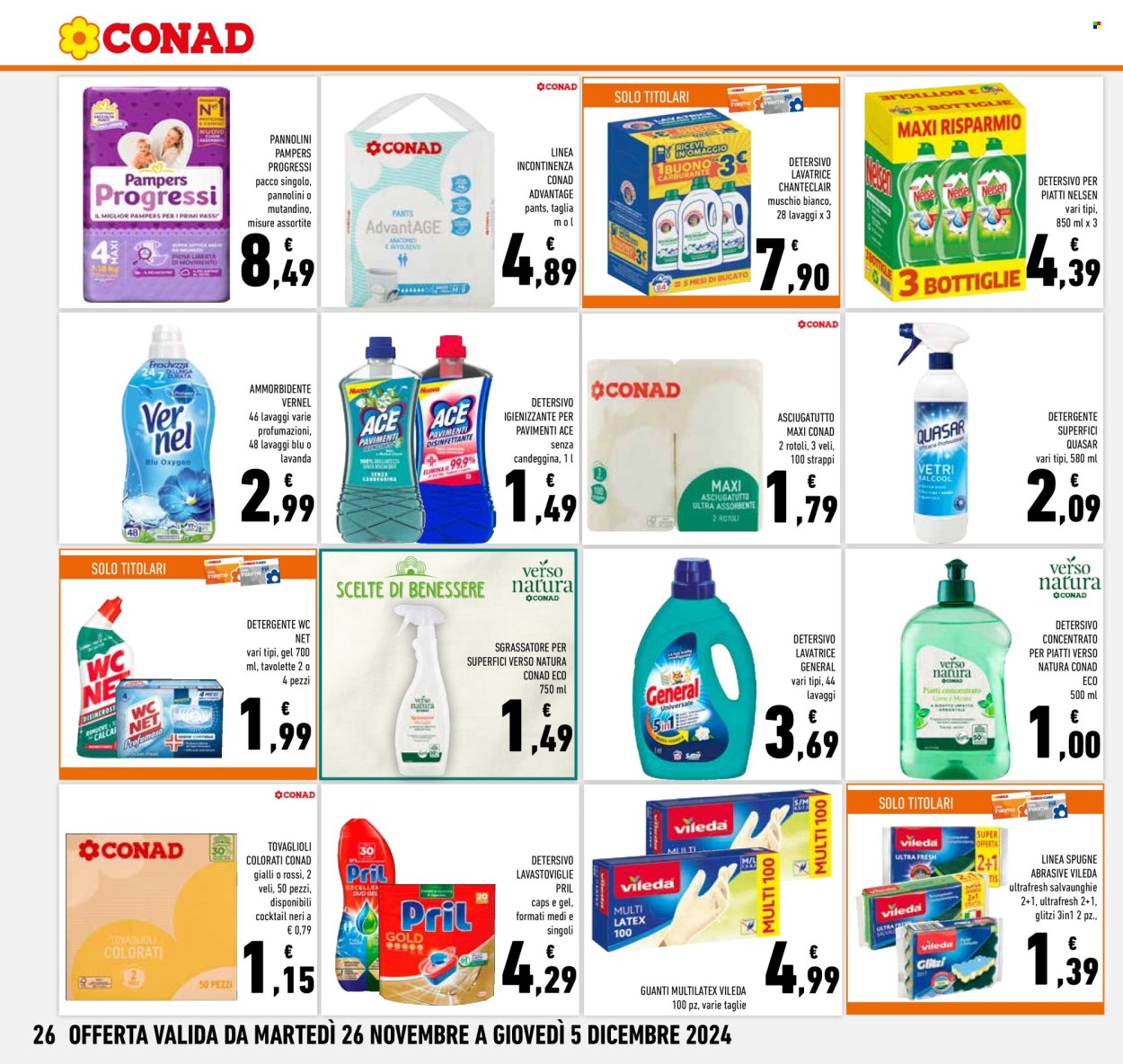 Volantino Conad - 26/11/2024 - 5/12/2024. Pagina 1