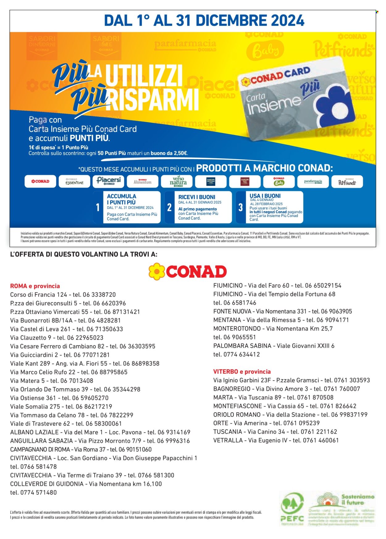 Volantino Conad - 27/11/2024 - 31/12/2024. Pagina 1