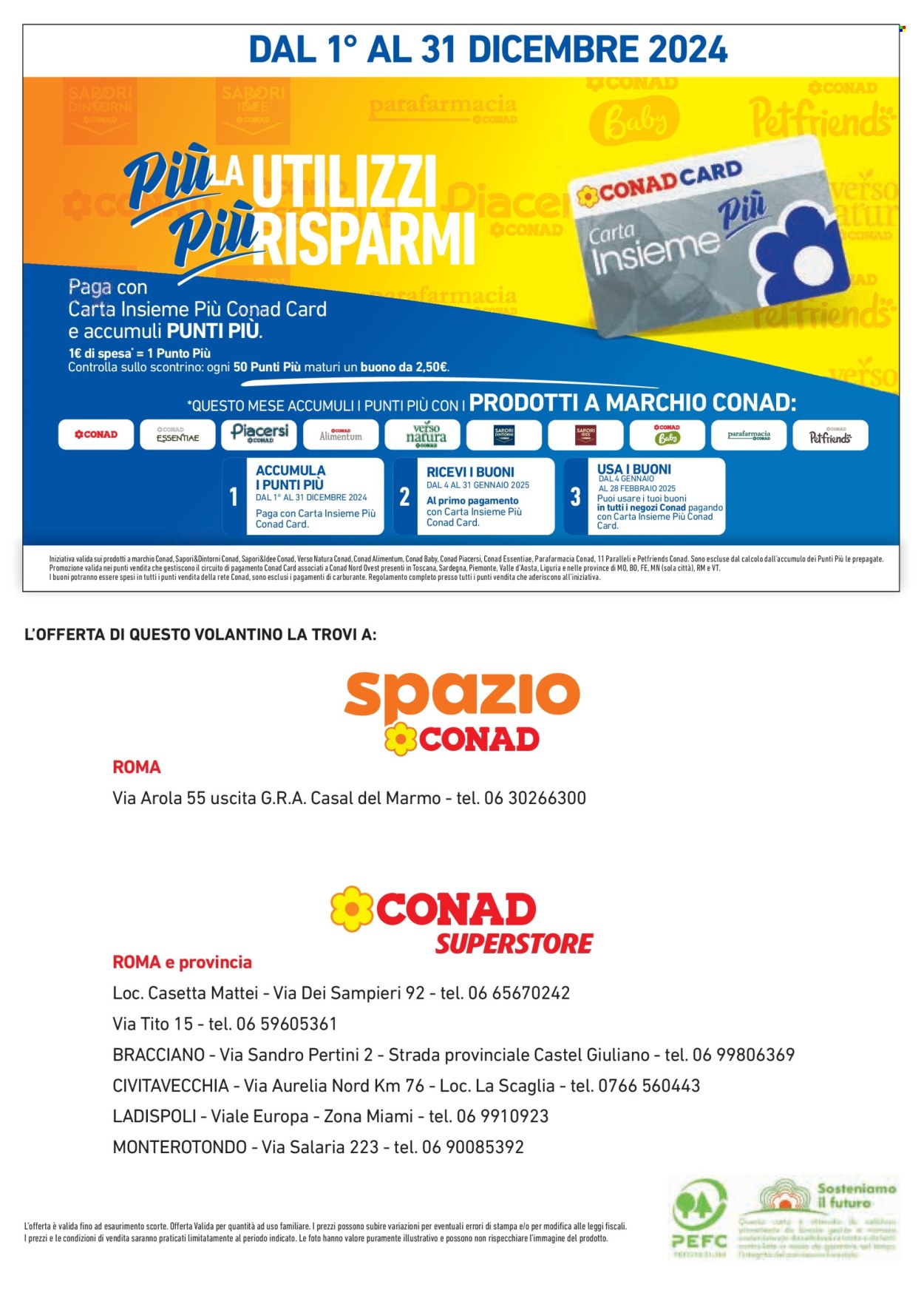 Leták Conad - 27.11.2024 - 31.12.2024. Strana 16