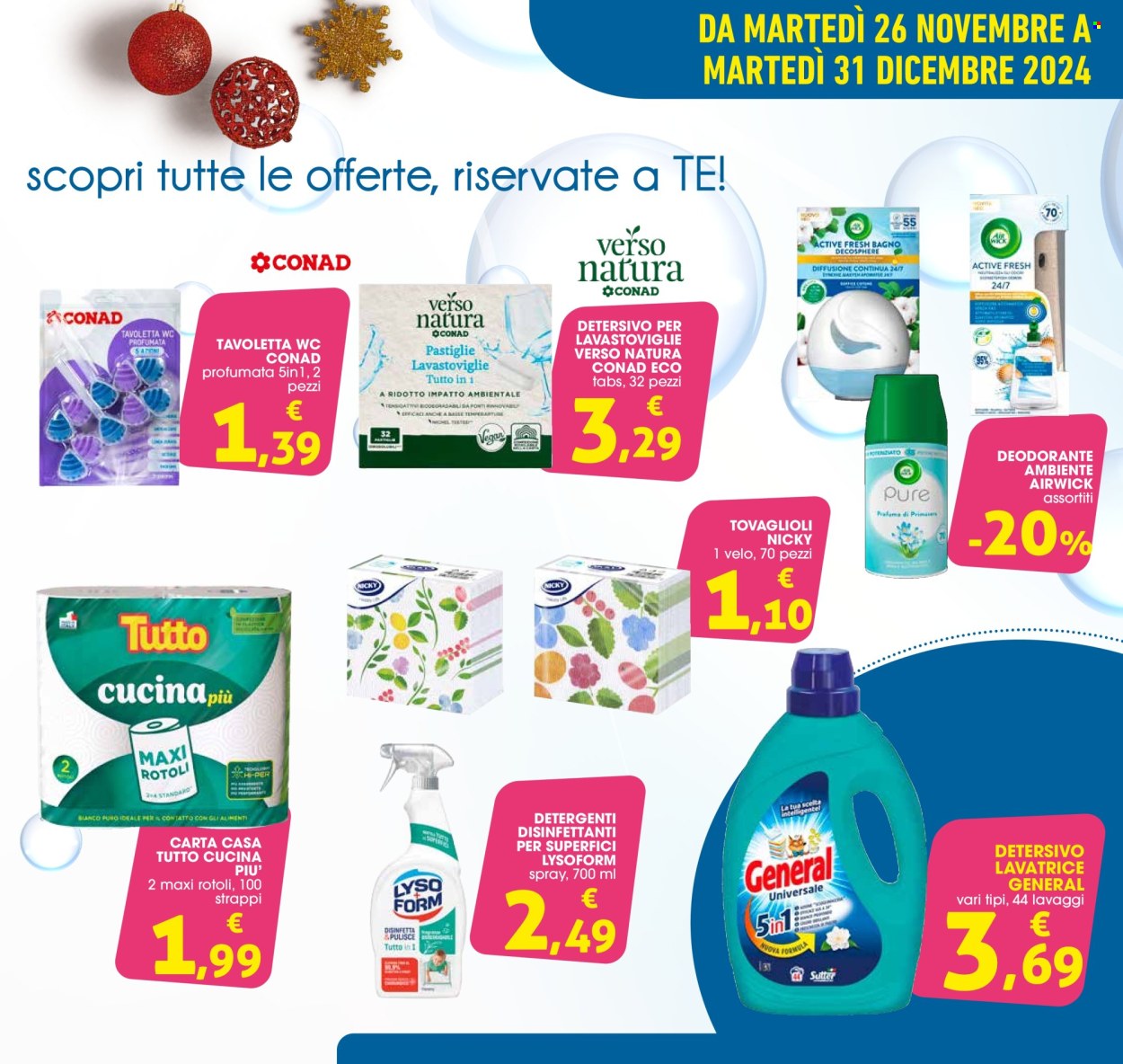 Volantino Conad - 26/11/2024 - 31/12/2024. Pagina 1