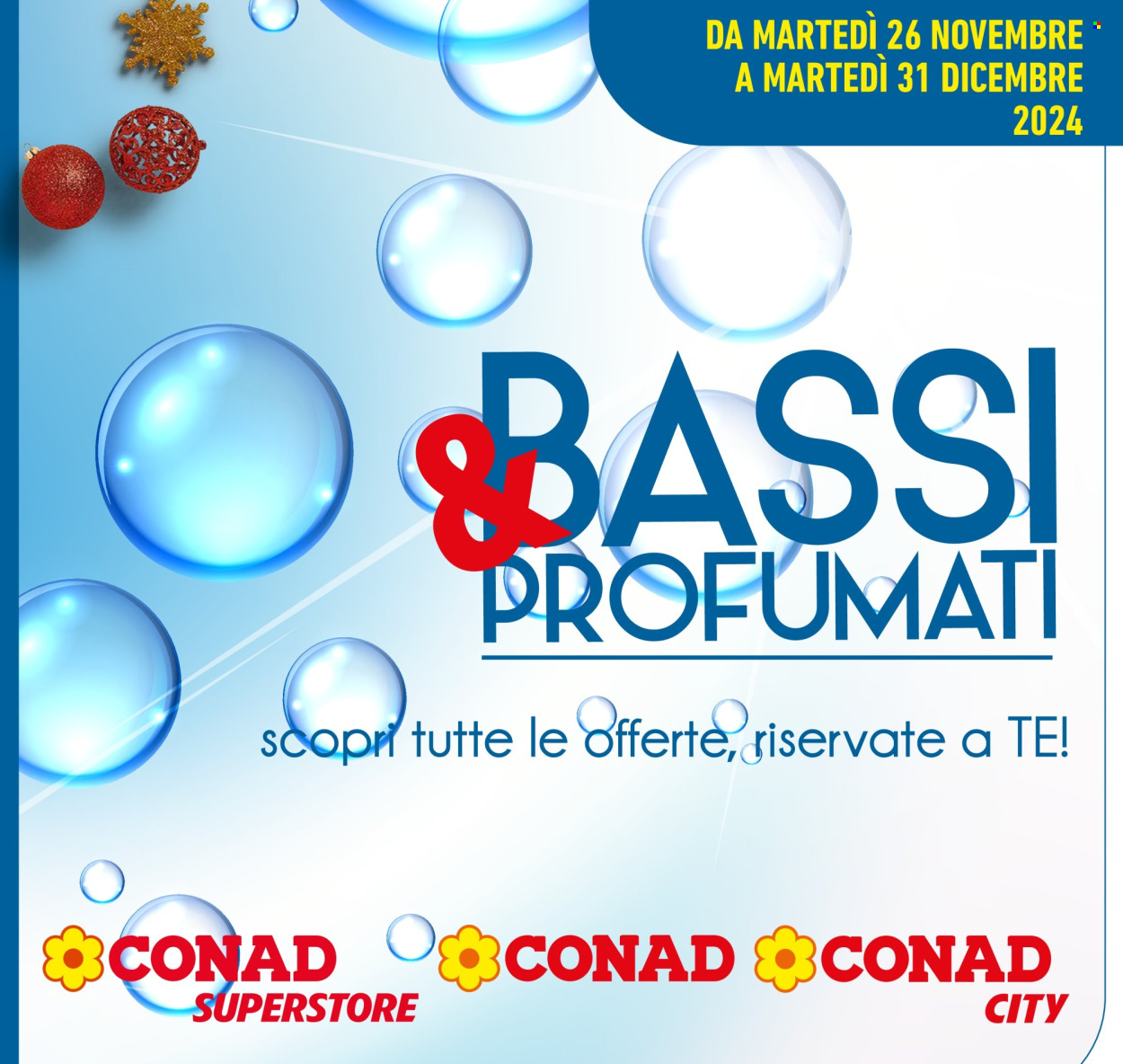 Volantino Conad - 26/11/2024 - 31/12/2024. Pagina 1