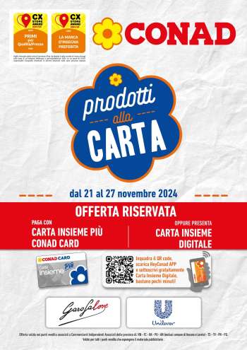 Volantino Conad - 21/11/2024 - 27/11/2024.