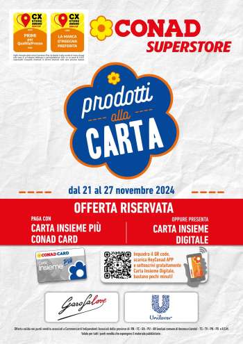 Volantino Conad Superstore - 21/11/2024 - 27/11/2024.