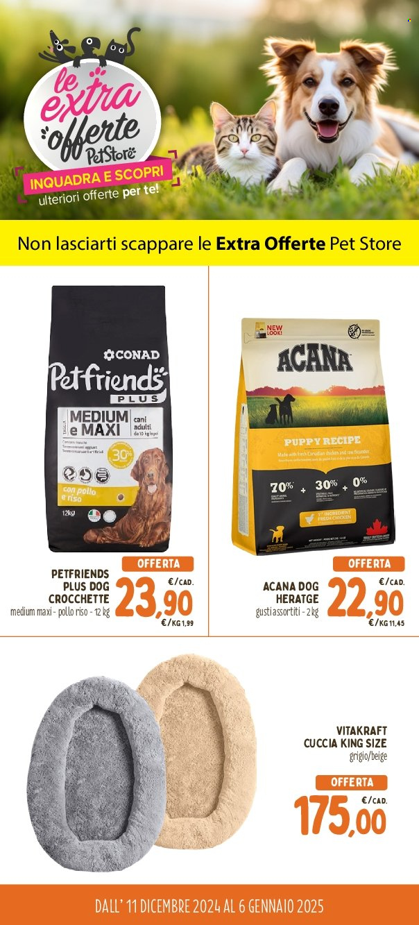 Volantino Pet Store Conad - 11/12/2024 - 6/1/2025. Pagina 1