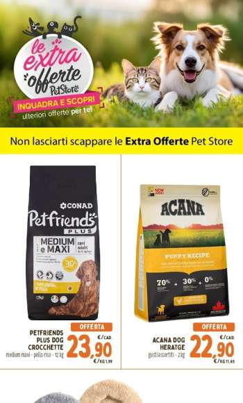 Volantino Pet Store Conad - 11/12/2024 - 6/1/2025.