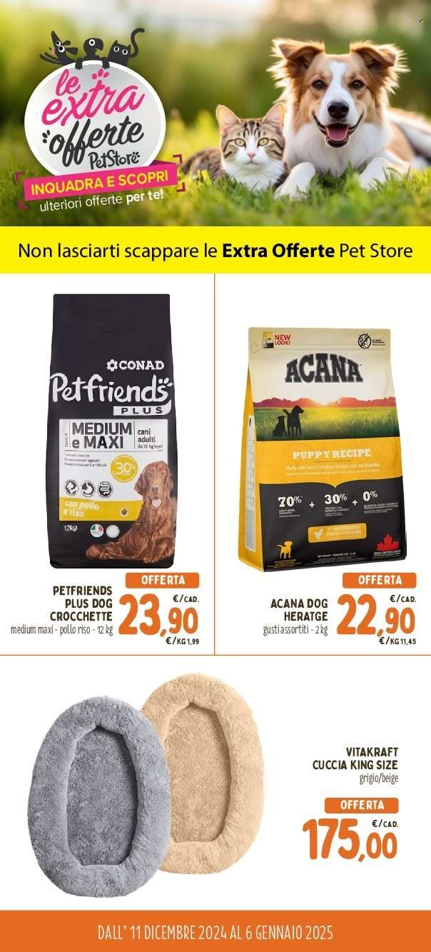 Volantino Pet Store Conad - 11/12/2024 - 6/1/2025.