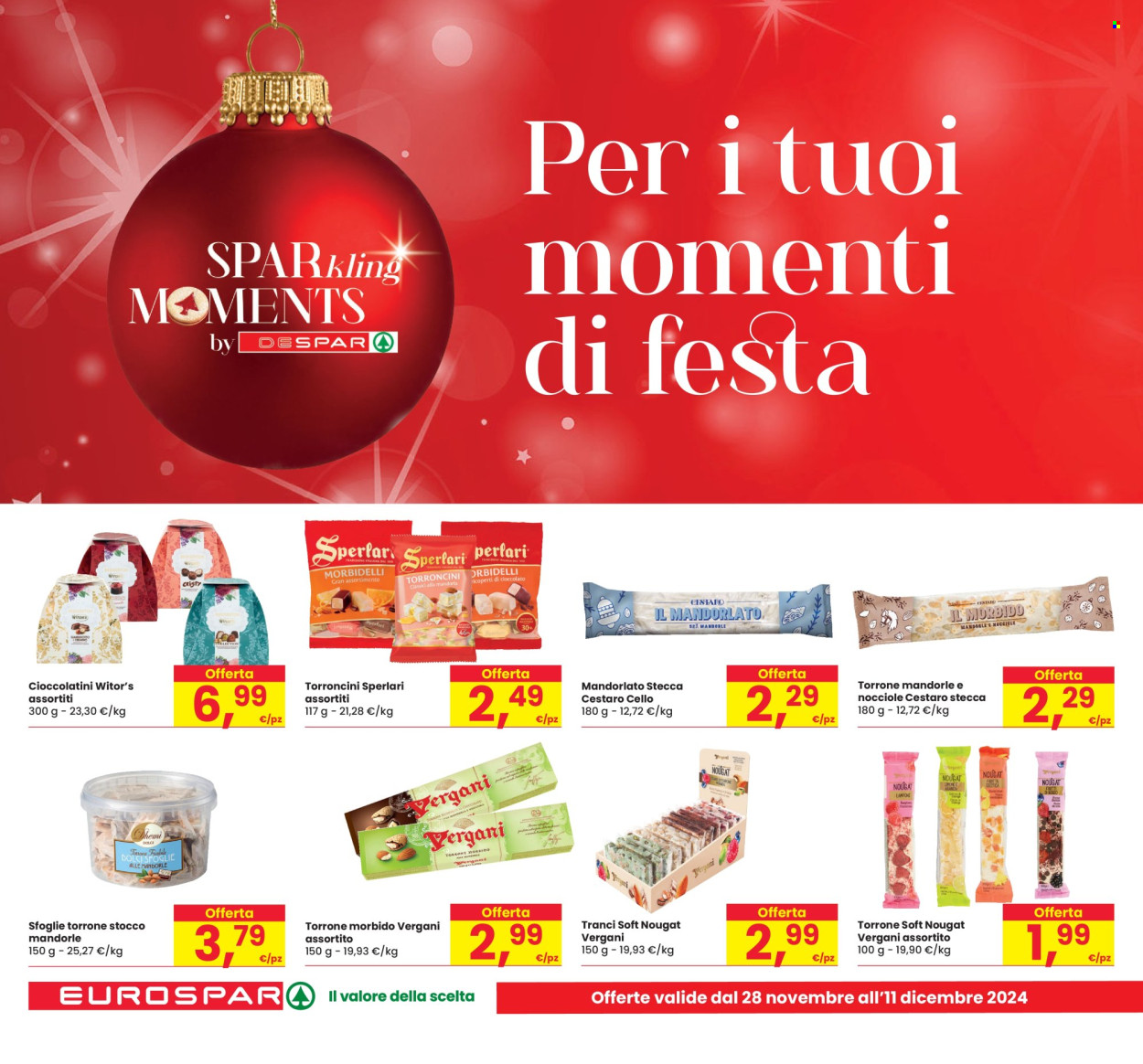 Volantino Eurospar - 28/11/2024 - 11/12/2024. Pagina 1