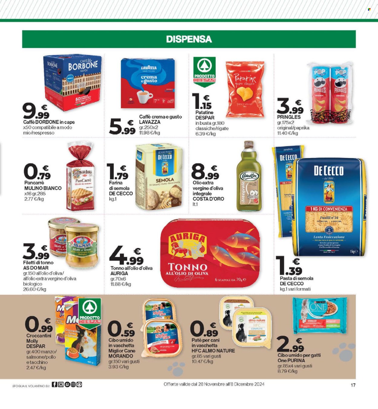 Volantino Eurospar - 28/11/2024 - 8/12/2024. Pagina 1