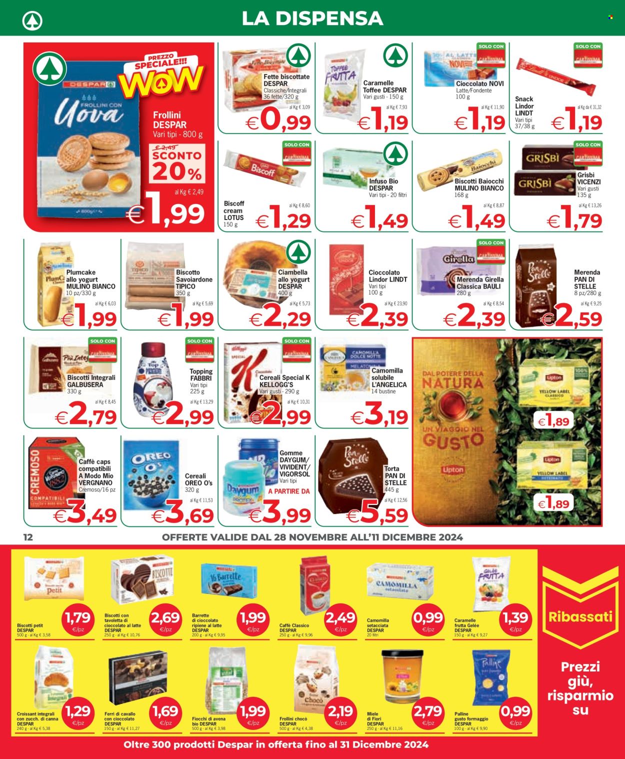 Volantino Eurospar - 28/11/2024 - 11/12/2024. Pagina 1