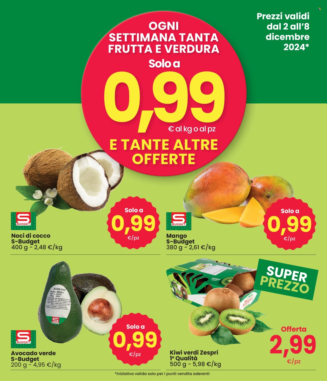 Volantino Eurospar - 2/12/2024 - 8/12/2024. Pagina 1