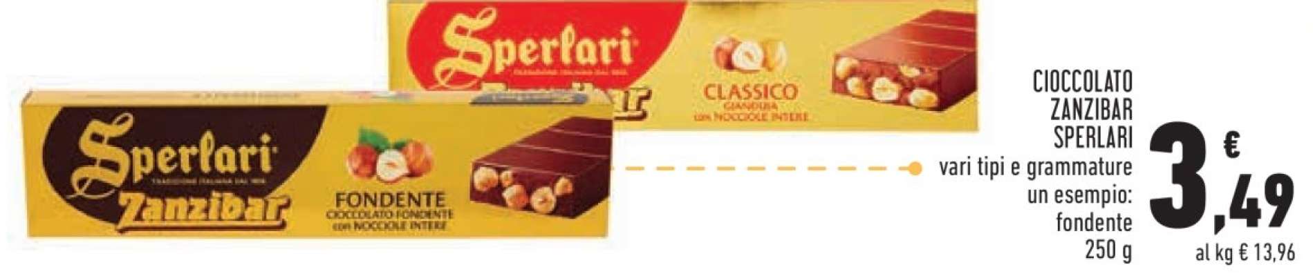 Cioccolato Zanzibar Sperlari