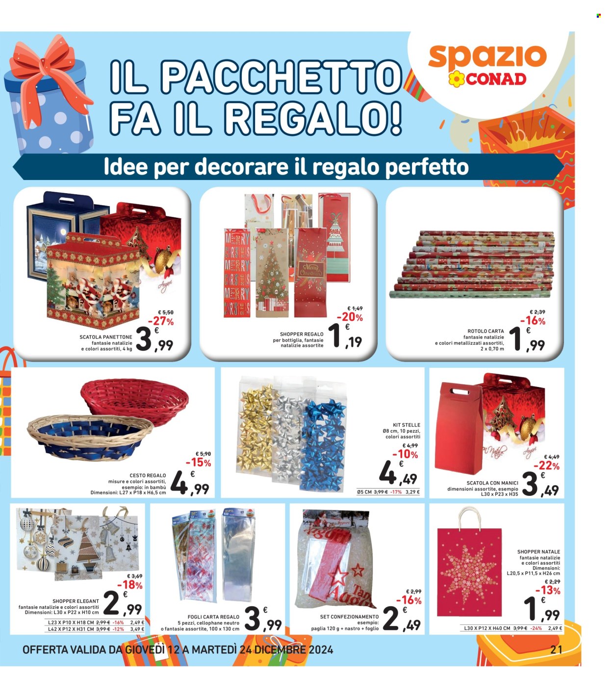 Volantino Spazio Conad - 12/12/2024 - 24/12/2024. Pagina 1