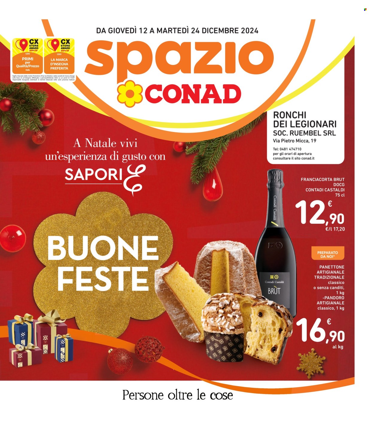 Volantino Spazio Conad - 12/12/2024 - 24/12/2024. Pagina 1