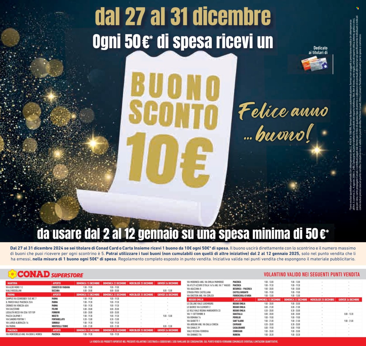 Volantino Conad Superstore - 11/12/2024 - 26/12/2024. Pagina 1