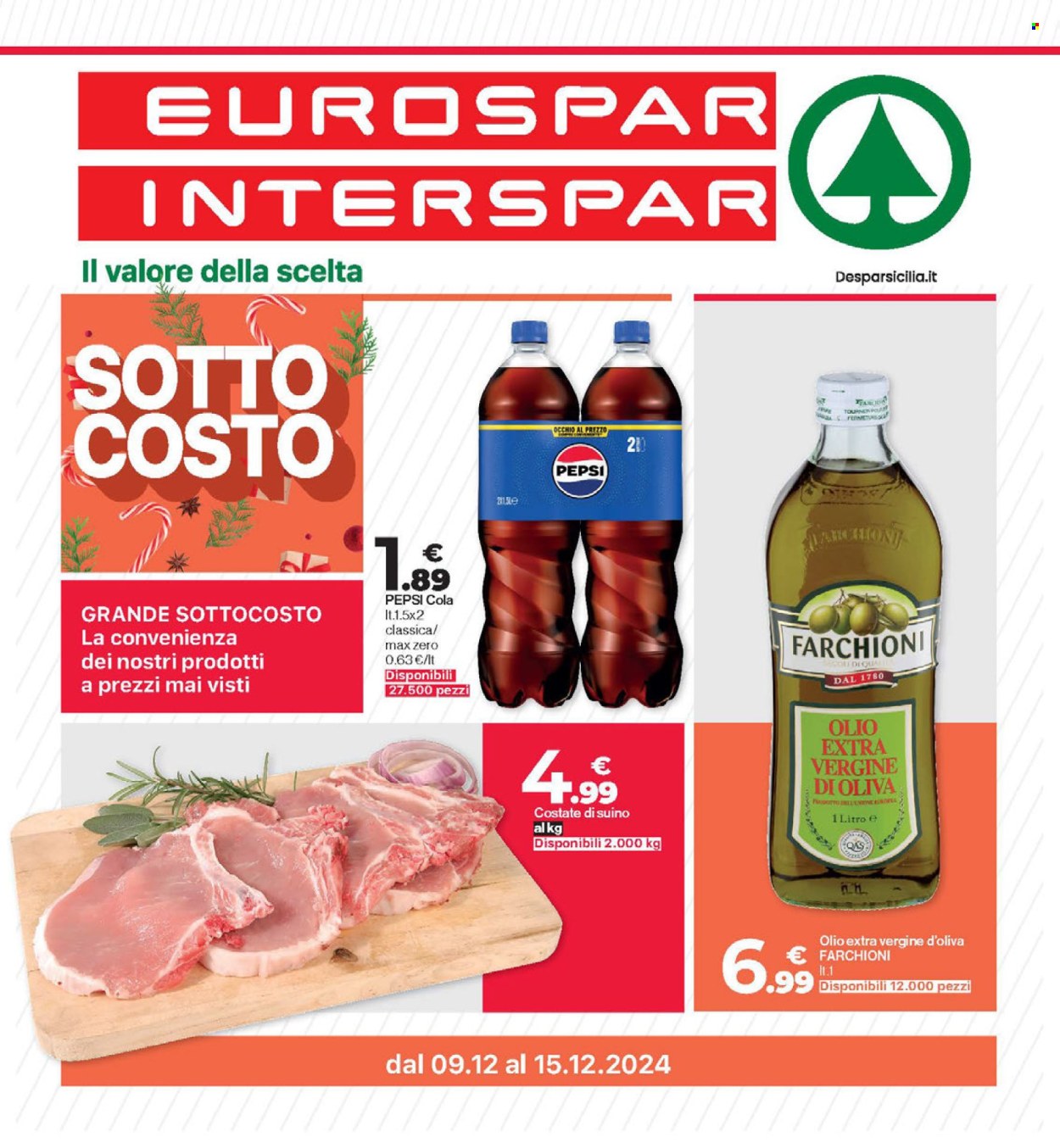 Volantino Eurospar - 9/12/2024 - 15/12/2024. Pagina 1